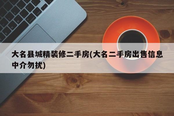 大名县城精装修二手房(大名二手房出售信息中介勿扰)