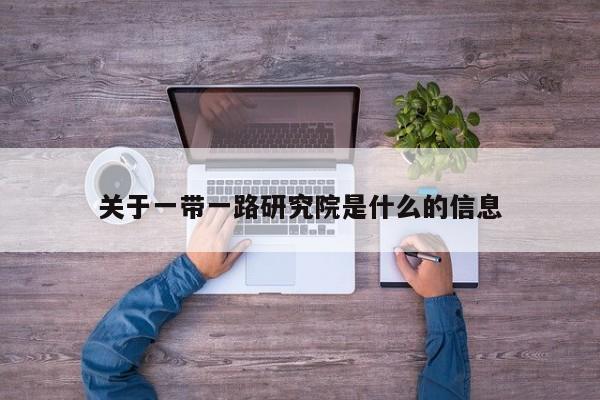 关于一带一路研究院是什么的信息